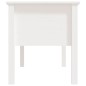 Mesa de centro 102x49x55 cm pinho maciço branco