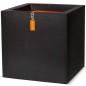 Capi Vaso Urban Smooth quadrado 30x30x30 cm preto KBL902