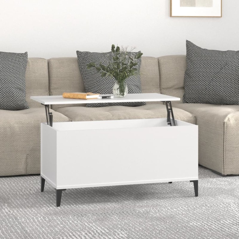 Mesa de centro 90x44,5x45 cm derivados de madeira branco-Mesas de centro-Home Retail