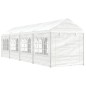 Gazebo com telhado 8,92x2,28x2,69 m polietileno branco