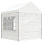 Gazebo com telhado 8,92x2,28x2,69 m polietileno branco