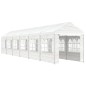 Gazebo com telhado 13,38x2,28x2,69 m polietileno branco