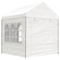 Gazebo com telhado 13,38x2,28x2,69 m polietileno branco