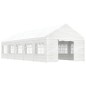 Gazebo com telhado 11,15x4,08x3,22 m polietileno branco