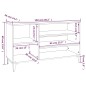 Sapateira 102x36x60 cm derivados de madeira sonoma cinza