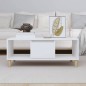 Mesa de centro 90x50x36,5 cm derivados de madeira branco