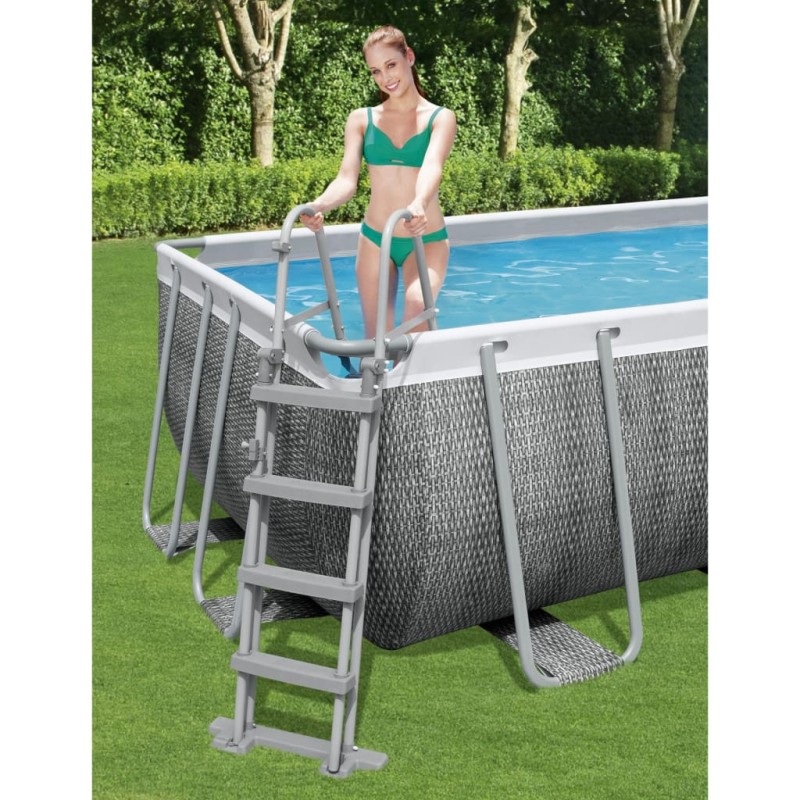 Bestway Escada de segurança Flowclear com 4 degraus 122 cm-Escadas, degraus e rampas para piscinas-Home Retail