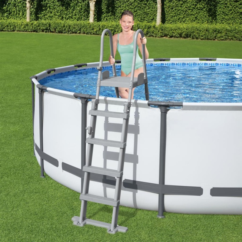 Bestway Escada para piscinas Flowclear com 4 degraus 132 cm-Escadas, degraus e rampas para piscinas-Home Retail