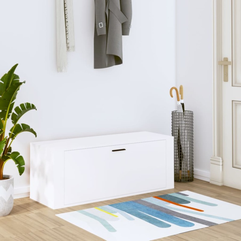 Sapateira de parede 100x35x38 cm derivados de madeira branco-Sapateiras e organizadores-Home Retail