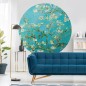 WallArt Papel de parede circular "Almond Blossom" 190 cm