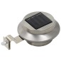 Candeeiro de exterior solar LED 6 pcs branco redondo 12 cm