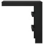 Mesa de bar p/ parede 102x45x103,5 cm derivados madeira preto