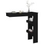 Mesa de bar p/ parede 102x45x103,5 cm derivados madeira preto