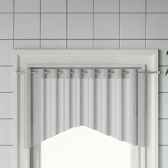 Varões para cortinas 2 pcs 90-130 cm alumínio branco e prateado