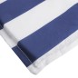 Almofadão p/ espreguiçadeira tecido oxford riscas azul/branco