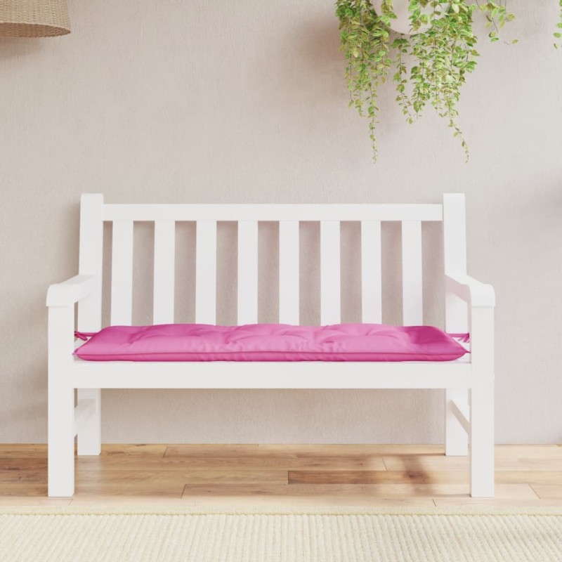 Almofadão para banco de jardim 120x50x7 cm tecido rosa-Almofadas para poltronas e sofás-Home Retail