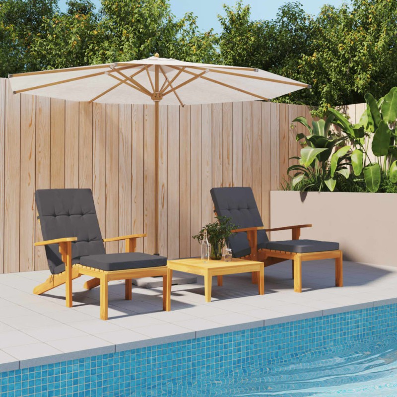 Almofadões p/ cadeira de terraço 2 pcs tecido oxford antracite-Almofadas para poltronas e sofás-Home Retail