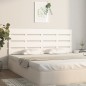 Cabeceira de cama 180x3x80 cm pinho maciço branco