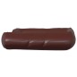 Cama para cães 80x68x23 cm couro artificial castanho