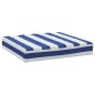 Almofadões p/ paletes 2 pcs tecido oxford riscas azul/branco