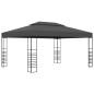 Gazebo com cordões de luzes LED 3x4 m antracite