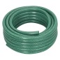 VidaXL Mangueira de jardim com conjunto de encaixe 0,6" 50 m PVC verde