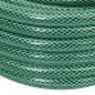 VidaXL Mangueira de jardim com conjunto de encaixe 0,6" 50 m PVC verde