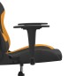 Cadeira gaming de massagens tecido preto e laranja