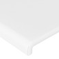 Cabeceira de cama couro artificial 90x5x78/88 cm branco