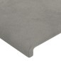 Cabeceira de cama veludo 90x5x78/88 cm cinzento-claro