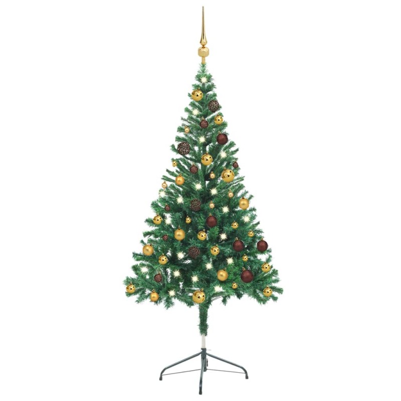 Árvore de Natal artificial pré-iluminada + bolas 380 ramos-Árvores de Natal-Home Retail