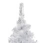 Árvore Natal artificial pré-iluminada c/bola 210cm PET prateado