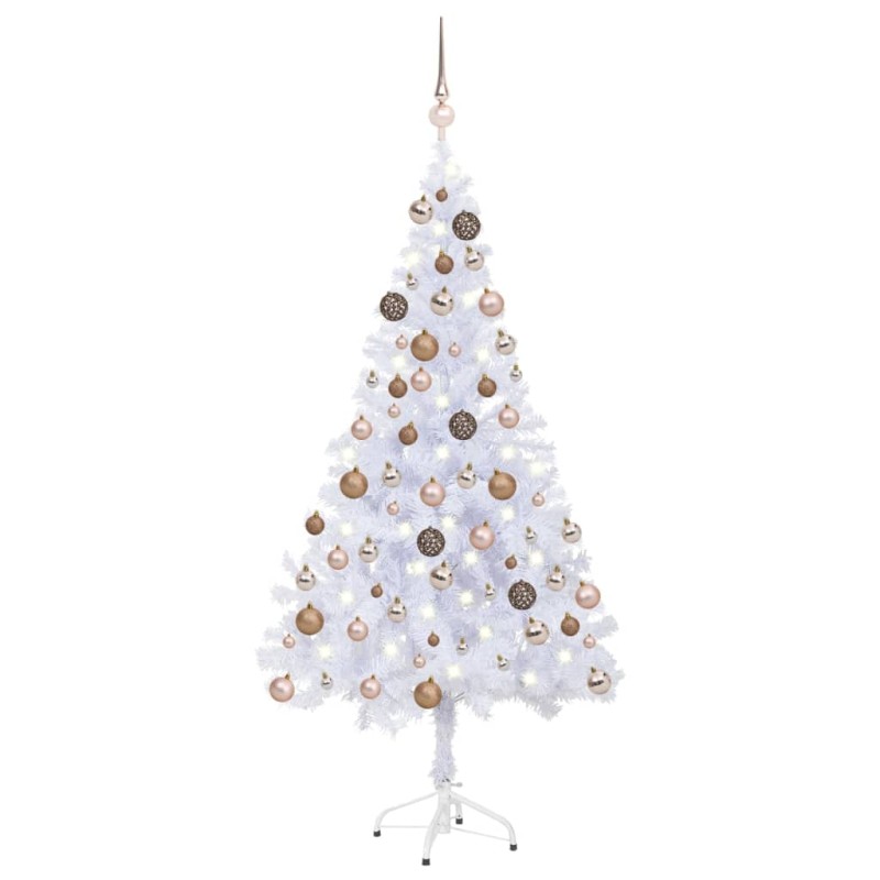 Árvore de Natal artificial pré-iluminada com bolas 230 ramos-Árvores de Natal-Home Retail