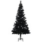 Árvore Natal artificial pré-iluminada c/ bolas 240cm PVC preto