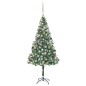 Árvore Natal artificial pré-iluminada c/ bolas e pinhas 180 cm