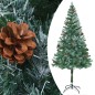 Árvore Natal artificial pré-iluminada c/ bolas e pinhas 180 cm