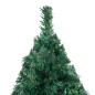 Árvore Natal artificial pré-iluminada c/ bolas 210 cm PVC verde