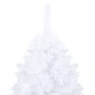 Árvore Natal artificial pré-iluminada c/ bolas PVC branco