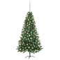 Árvore Natal artificial pré-iluminada c/ bolas 150 cm verde