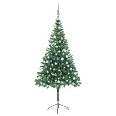 Árvore de Natal artificial pré-iluminada + bolas 564 ramos