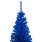 Árvore Natal artificial pré-iluminada c/ bolas 150cm PVC azul