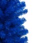 Árvore Natal artificial pré-iluminada c/ bolas 210cm PVC azul