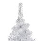 Árvore Natal artificial pré-iluminada c/bola 180cm PET prateado