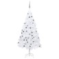 Árvore Natal artificial pré-iluminada c/ bolas 120cm PVC branco