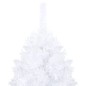 Árvore Natal artificial pré-iluminada c/ bolas 120cm PVC branco