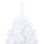 Árvore Natal artificial pré-iluminada c/ bolas PVC branco