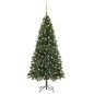 Árvore Natal artificial pré-iluminada c/ bolas 210 cm verde