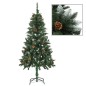 Árvore Natal artificial pré-iluminada c/ bolas e pinhas 150 cm