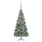 Árvore Natal artificial pré-iluminada c/ bolas e pinhas 210 cm