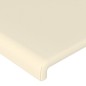 Cabeceira de cama 2 pcs couro artificial 90x5x78/88 cm creme